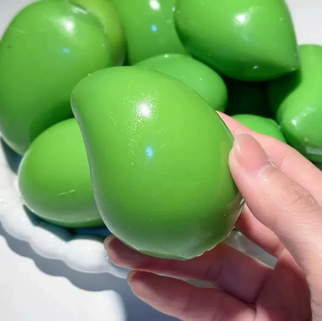 Crispy Sound Peach Fruit Squishy Toy – Slow Rising Stress Relief for Adults, Squeeze Anti-Anxiety Sensory Fidget Toy Daily Joy