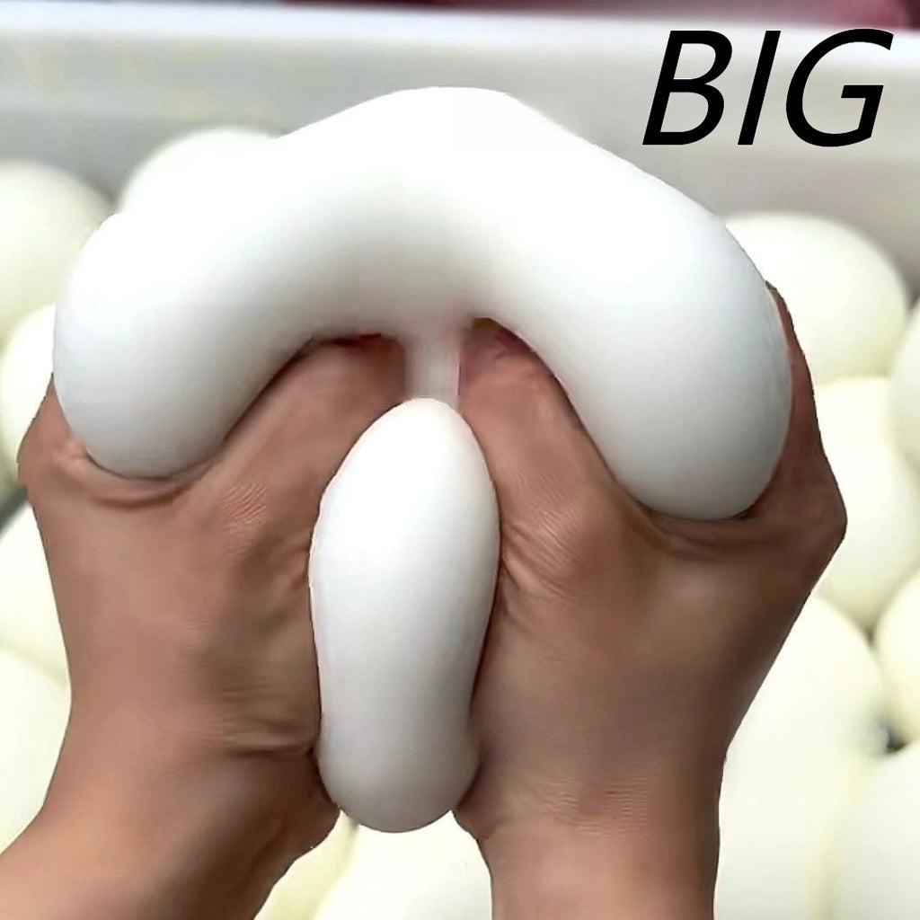 Big Squishy Bread Stress Ball Fidget Toy Soft Bun Squeeze Ball Stress Relief Slow Rising Sensory Toys for Adults Relaxing Gifts