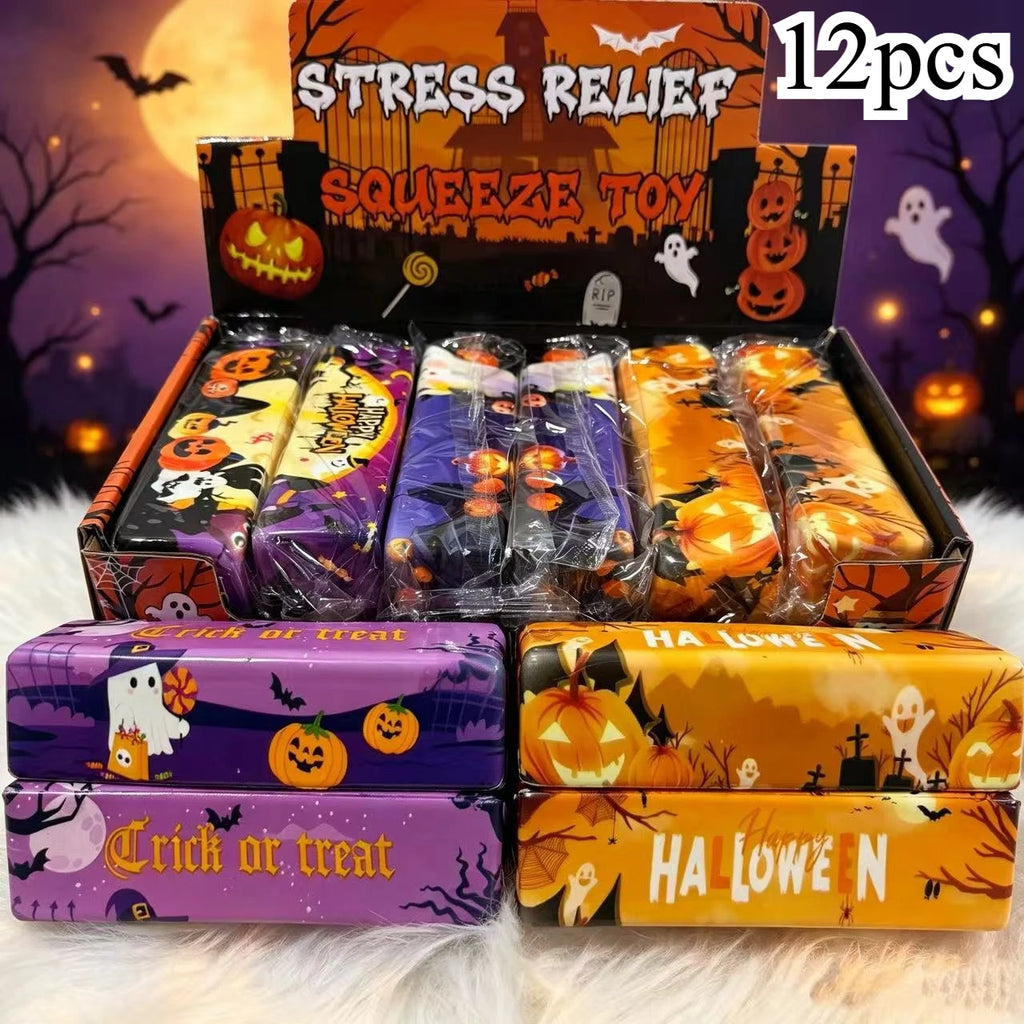Halloween Slow Rising Butter Stick Squishy Toy Soft Wet Elastic Squeeze Toy Portable Stress Relief Fidget Toy for Anxiety