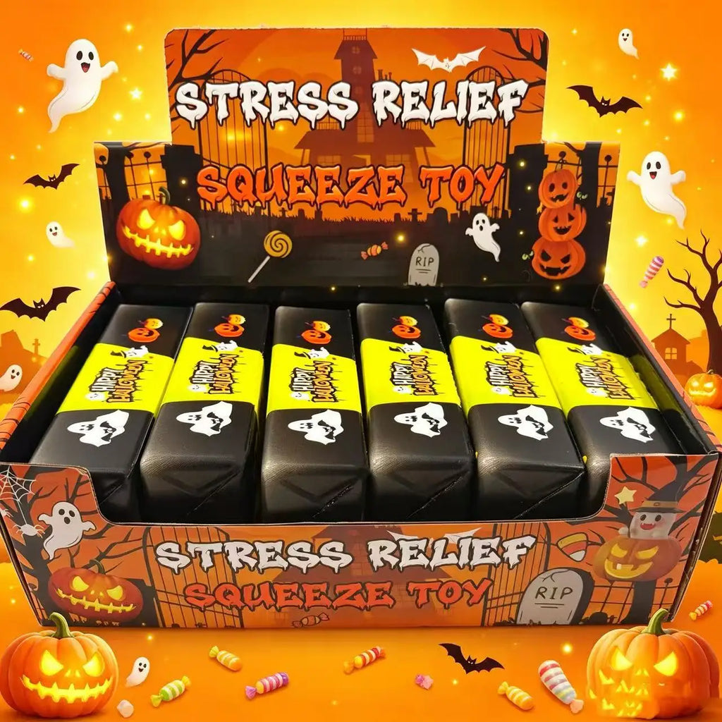 Halloween Slow Rising Butter Stick Squishy Toy Soft Wet Elastic Squeeze Toy Portable Stress Relief Fidget Toy for Anxiety