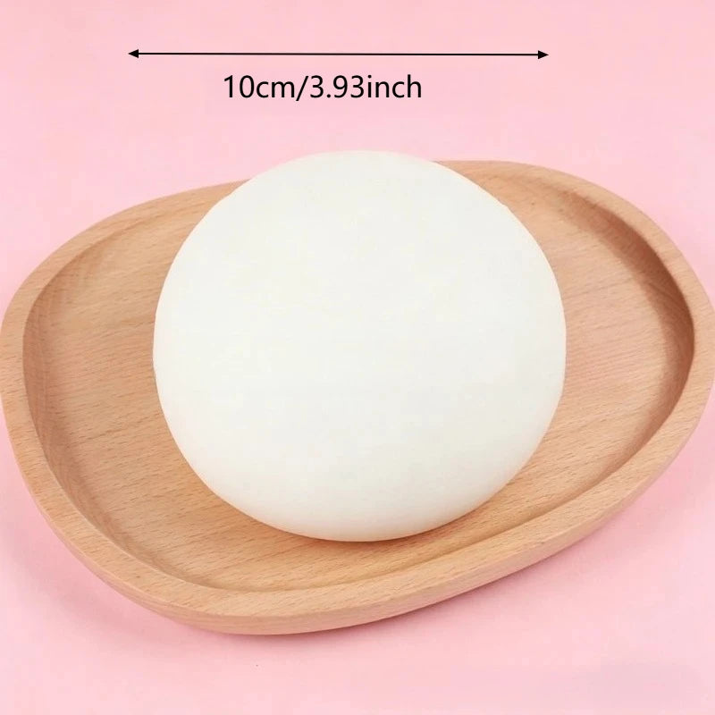 Big Squishy Bread Stress Ball Fidget Toy Soft Bun Squeeze Ball Stress Relief Slow Rising Sensory Toys for Adults Relaxing Gifts